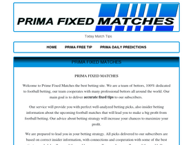 'primafixedmatches.com' screenshot