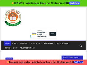 'ctet.co.in' screenshot