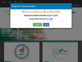 'ikmc.kangaroo.org.pk' screenshot