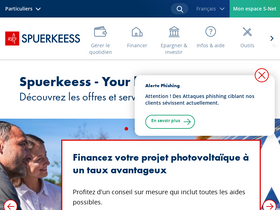 'spuerkeess.lu' screenshot