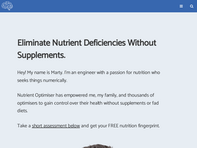 'nutrientoptimiser.com' screenshot