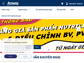 'amway.com.vn' screenshot