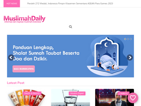 'muslimahdaily.com' screenshot