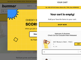 'bummer.in' screenshot
