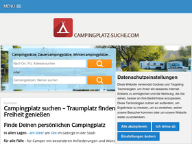 'campingplatz-suche.com' screenshot