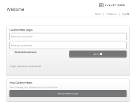 'myluxurycard.com' screenshot