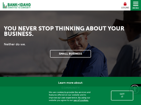 'bankofidaho.com' screenshot