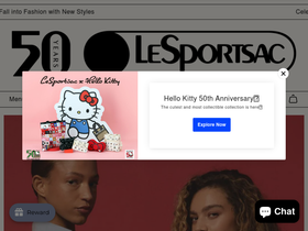LeSportsac homepage screenshot