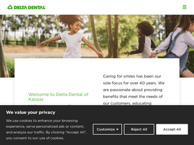 'deltadentalks.com' screenshot