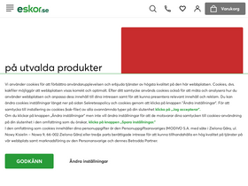 'eskor.se' screenshot