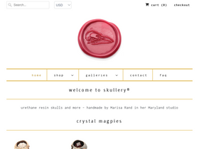 skullery.rocks homepage screenshot