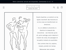 studio-gauthier.com homepage screenshot