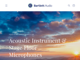 Bartlett Audio homepage screenshot