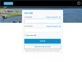 'okcutilities.com' screenshot