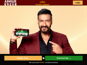 'jungleerummy.com' screenshot