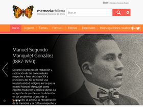 'memoriachilena.cl' screenshot
