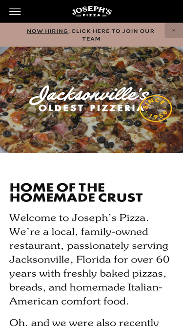 josephspizza.com