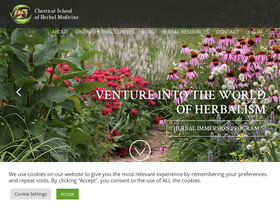 'chestnutherbs.com' screenshot