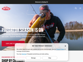 berkley-fishing.co.uk homepage screenshot
