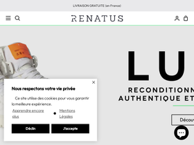 Renatus homepage screenshot
