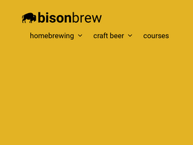 'bisonbrew.com' screenshot