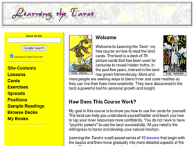 'learntarot.com' screenshot