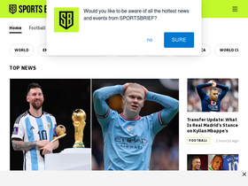 'sportsbrief.com' screenshot