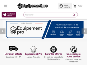 'equipementpro.fr' screenshot