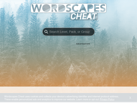 'wordscapescheat.com' screenshot