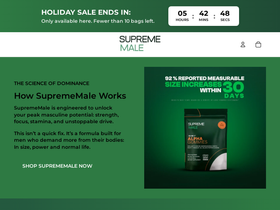 Suprememale homepage screenshot