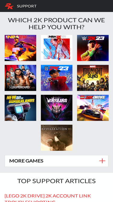 support.2k.com