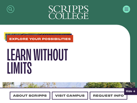 'scrippscollege.edu' screenshot