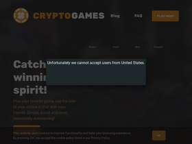 'crypto.games' screenshot