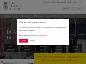 'royaldrawingschool.org' screenshot