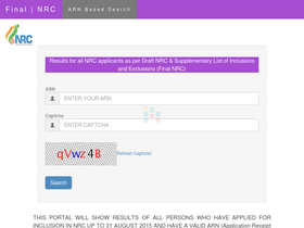 'thefinalnrc.com' screenshot