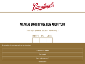 'leinie.com' screenshot