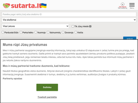 'sutarta.lt' screenshot