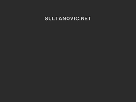 'sultanovic.net' screenshot