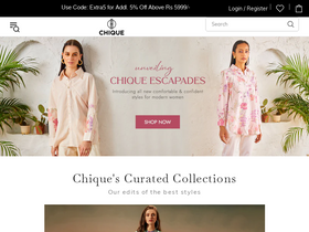 'chiqueofficial.com' screenshot