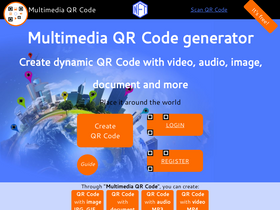 'multimediaqrcode.com' screenshot