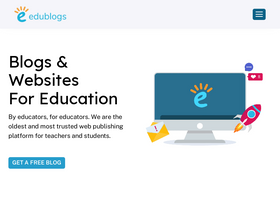 'edublogs.org' screenshot