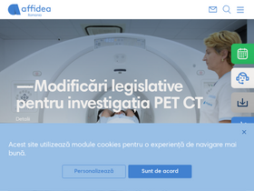 'affidea.ro' screenshot