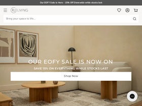 'rjliving.com.au' screenshot