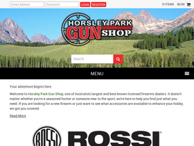 'horsleyparkgunshop.com.au' screenshot