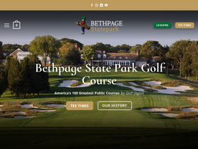 'bethpagegolfcourse.com' screenshot