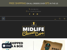 midlifeclassiccars.com homepage screenshot