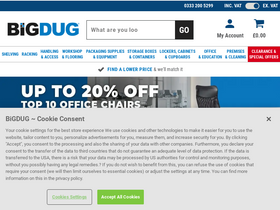 'bigdug.co.uk' screenshot
