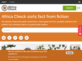 'africacheck.org' screenshot