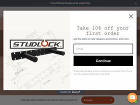 studlockbrackets.com homepage screenshot