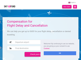 'skyrefund.com' screenshot